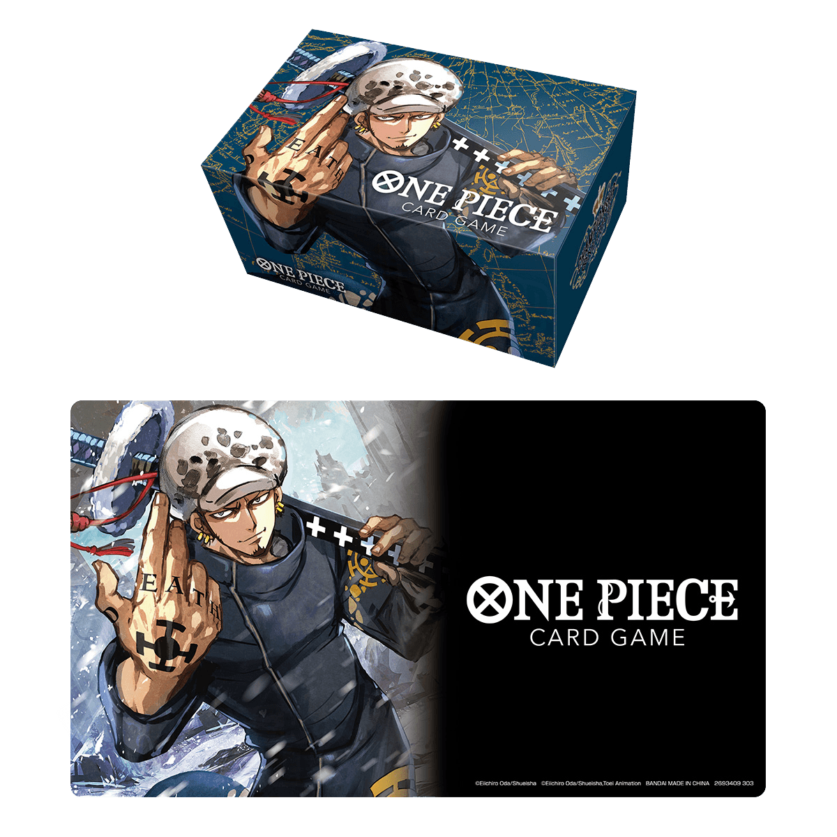 One Piece TCG - Playmat and Storage Box Set - Trafalgar Law